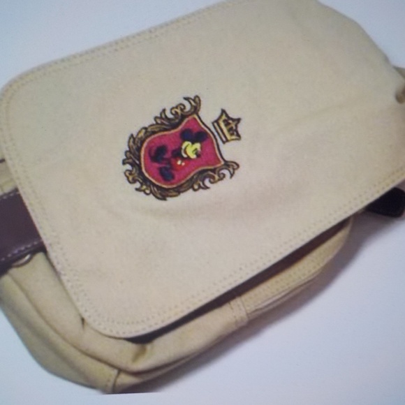 Disney Handbags - Micky Mouse Canvas Crossbody Bag